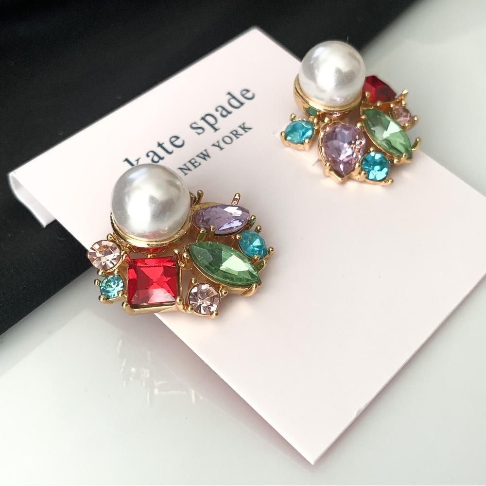 Kate Spade flower earrings - Picture 3 of 4